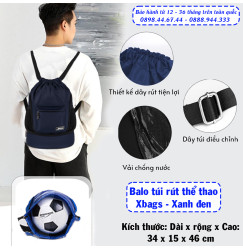 BALO DÂY RÚT THỂ THAO XBAGS WISDOM XB 6005 - TIỆN LỢI, GỌN NHẸ, ĐẦY PHONG CÁCH BALO DÂY RÚT THỂ THAO XBAGS WISDOM XB 6005 - TIỆN LỢI, GỌN NHẸ, ĐẦY PHONG CÁCH